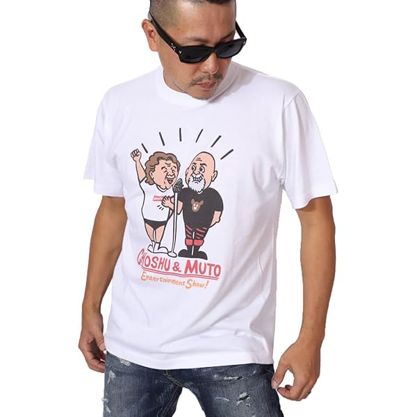 Amazon | [長州力] 武藤敬司 半袖 Tシャツ MCST-2102